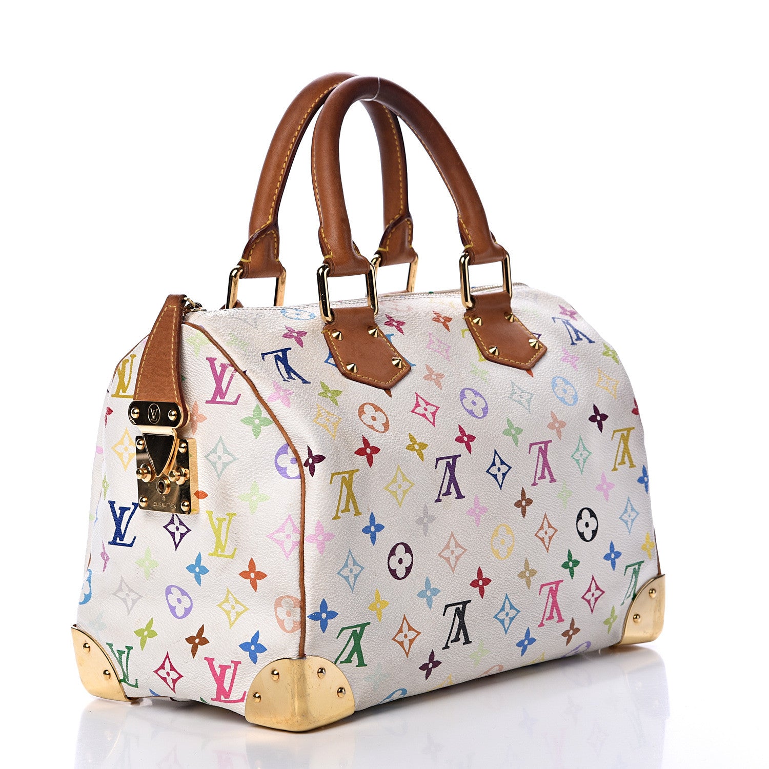 Louis Vuitton Monogram Multicolor Speedy 30 White 2 of 17
