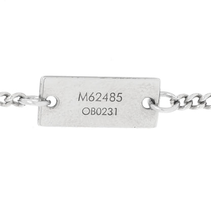Louis Vuitton Zamac Palladium Monogram Charms Necklace Silver 7 of 9