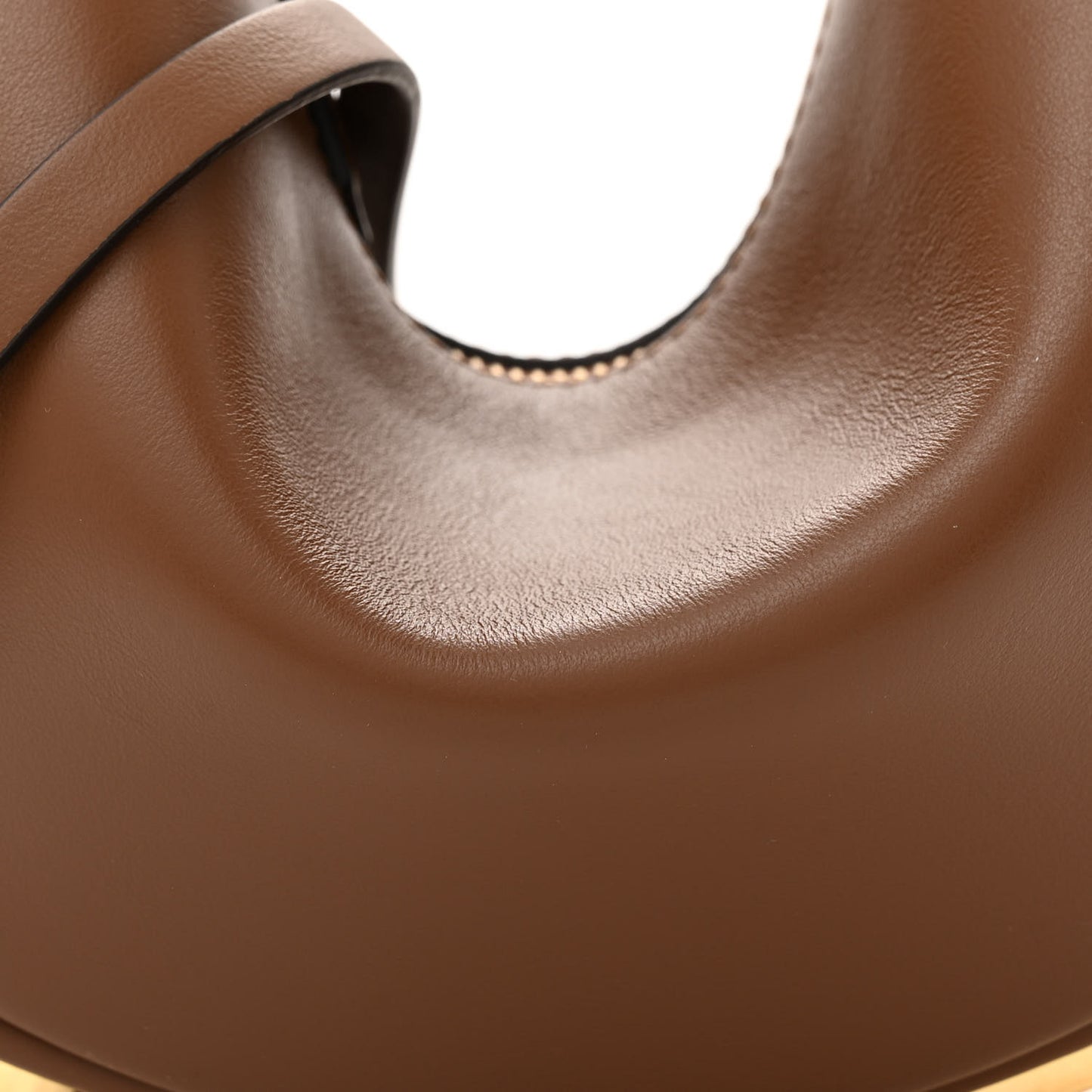 Vitello Grace Matte Mini graphy Hobo Bag Brandy