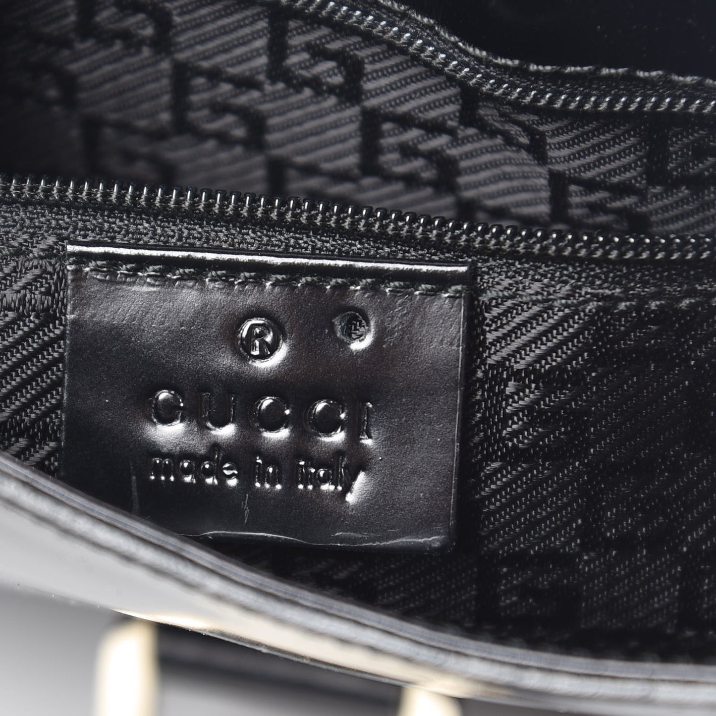 Polished Calfskin Small Hobo Black