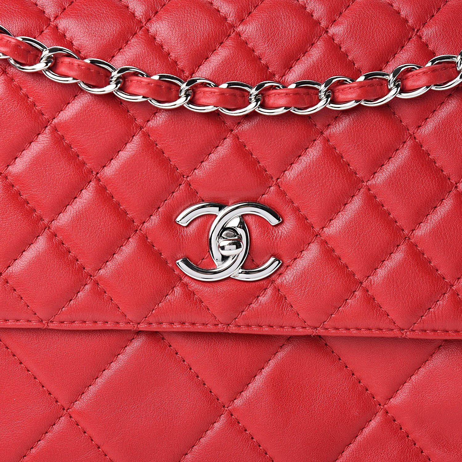 Chanel Calfskin Quilted In The Business Flap Red 11 of 13