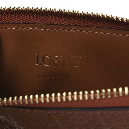 Loewe Calfskin Embossed Repeat Coin Card Holder Tan 6 of 9