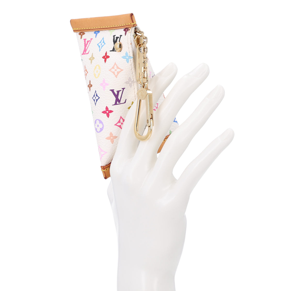 Monogram Multicolor Berlingot Coin Purse White