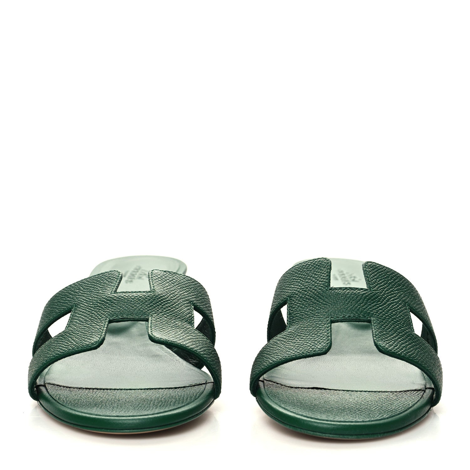 Hermes Epsom Oasis Sandals 38 Vert Cactus 2 of 8
