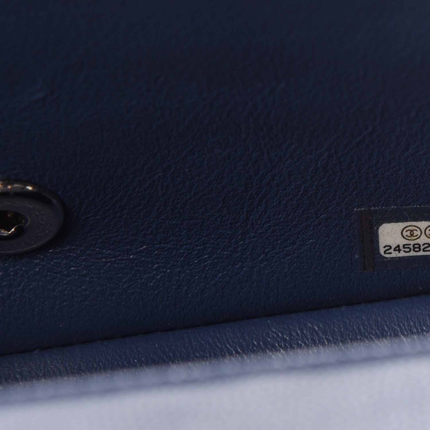 Chanel Caviar Quilted Mini Rectangular Flap Navy 10 of 11