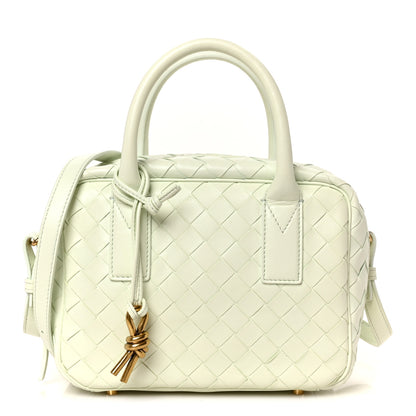 Bottega Veneta Lambskin Intrecciato Small Getaway Glacier 1 of 12