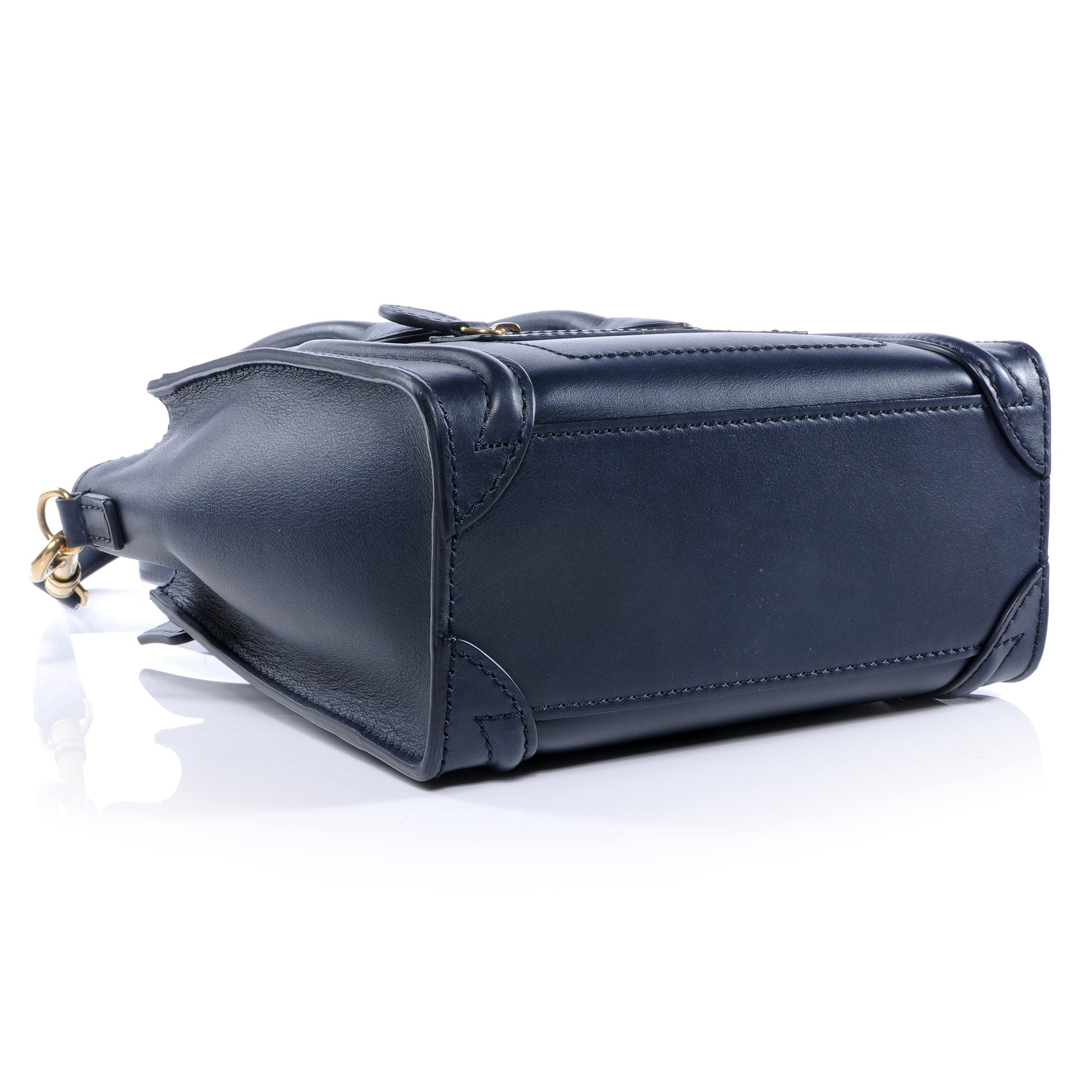 Celine Smooth Calfskin Nano Luggage Navy 4 of 9