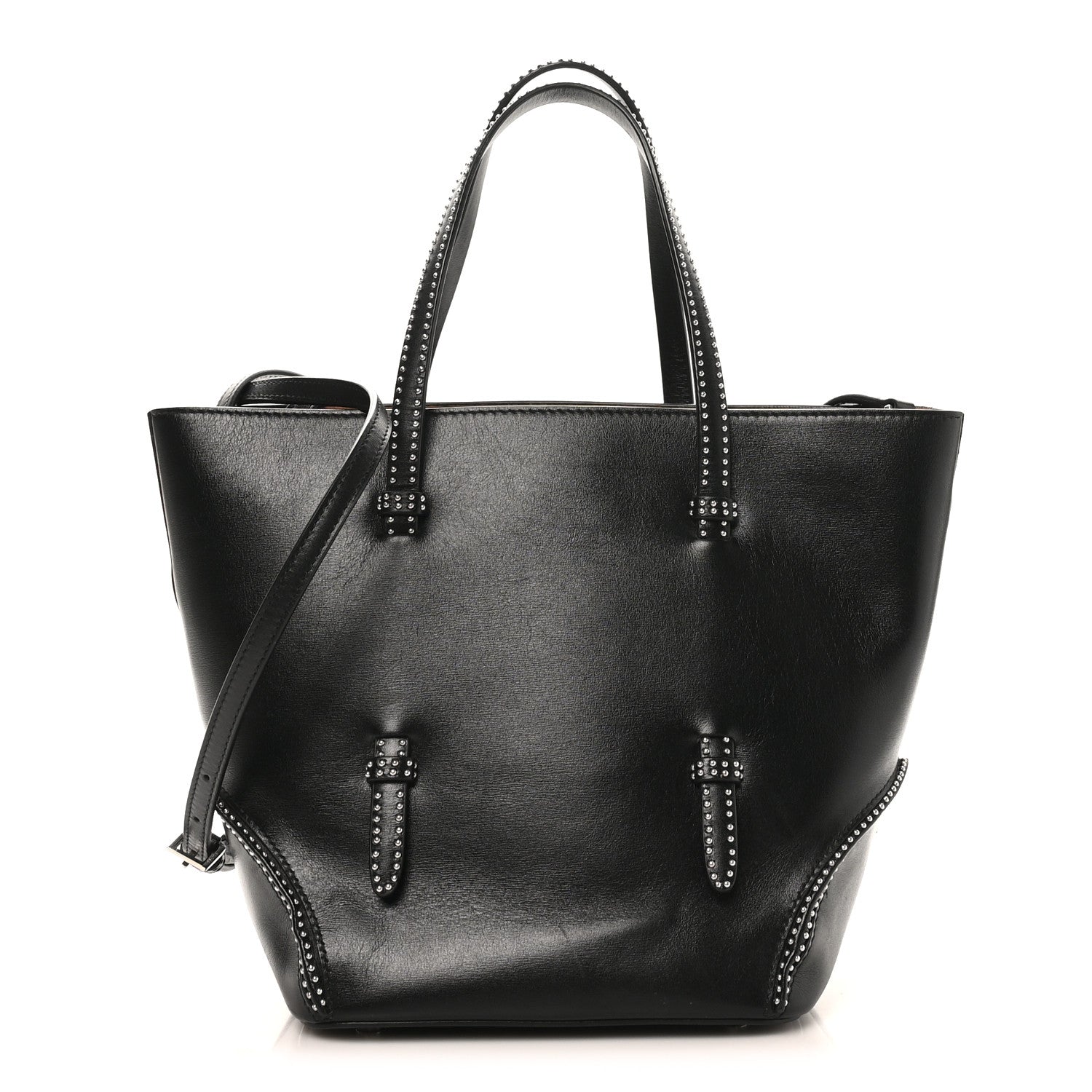 Alaia Calfskin Studded Bag Black 1 of 10