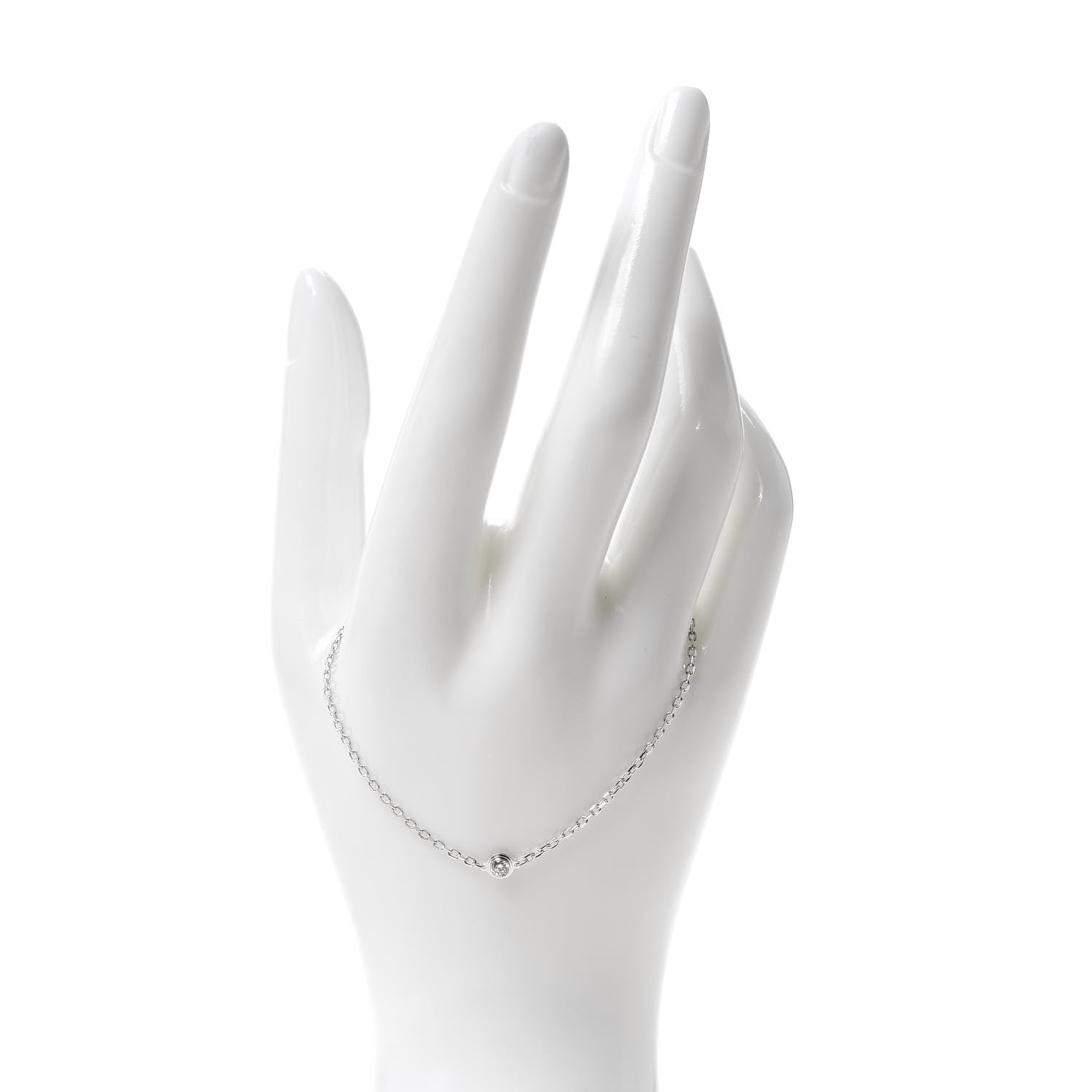 Cartier 18K White Gold Diamond SM D'Amour Bracelet 2 of 5