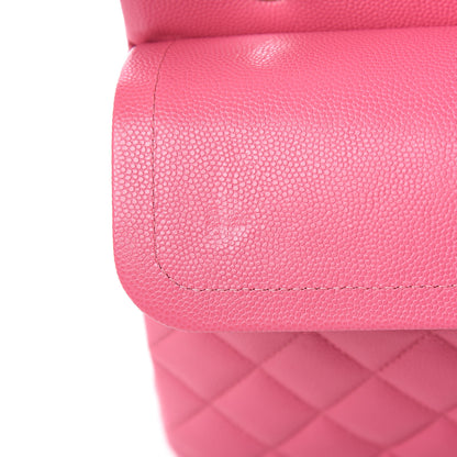 Chanel Caviar Quilted Medium Double Flap Pink 11 of 12