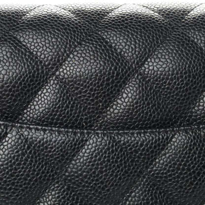 Chanel Caviar Quilted Jumbo Double Flap Black 9 of 10