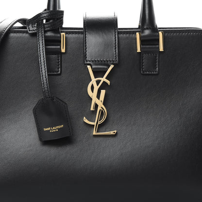Saint Laurent Calfskin Monogram Baby Cabas Black 8 of 11