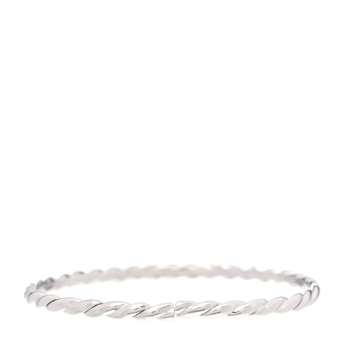 18K White Gold Diamond 3.5mm Paveflex Single Row Bracelet