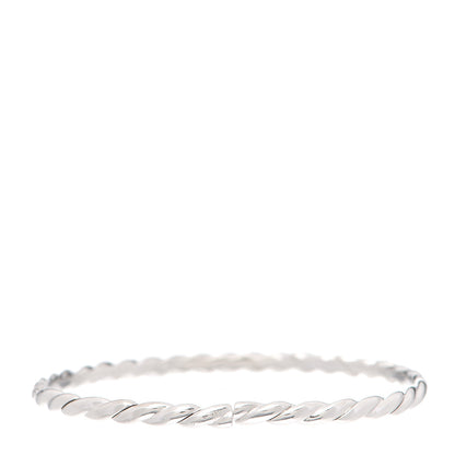 David Yurman 18K White Gold Diamond 3.5mm Paveflex Single Row Bracelet 3 of 4