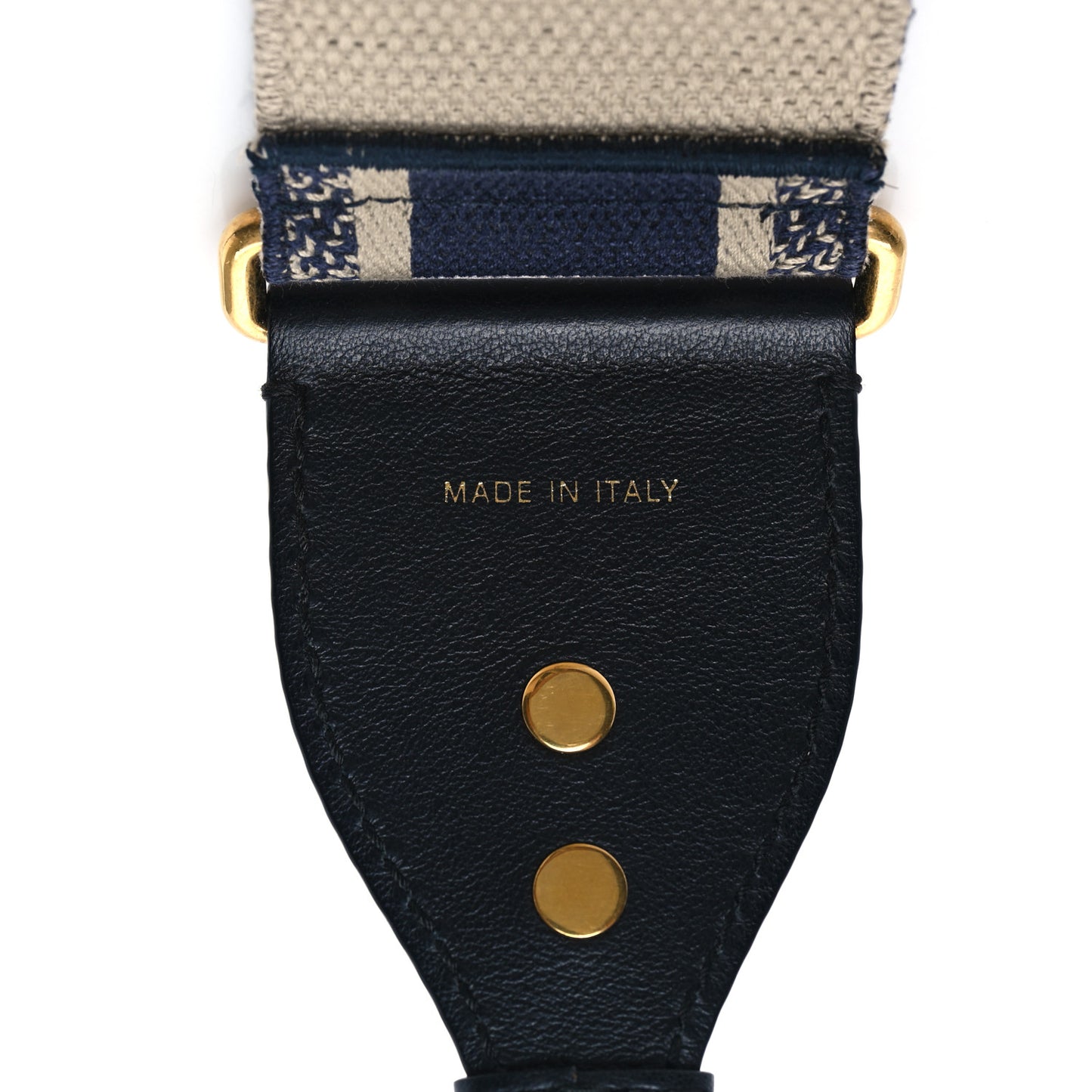 Canvas Embroidered Shoulder Strap Blue