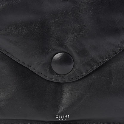 Celine Paperweight Calfskin Clutch Pouch Black 7 of 7
