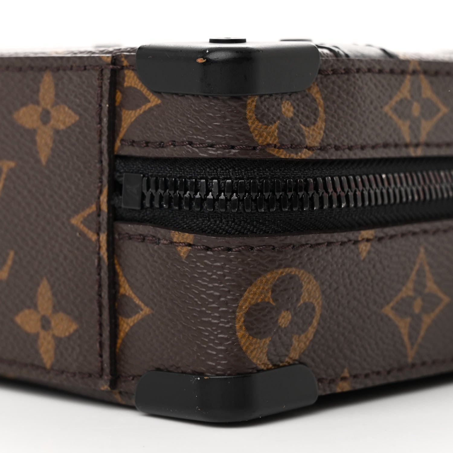 Louis Vuitton Monogram Macassar Handle Soft Trunk Black 9 of 10