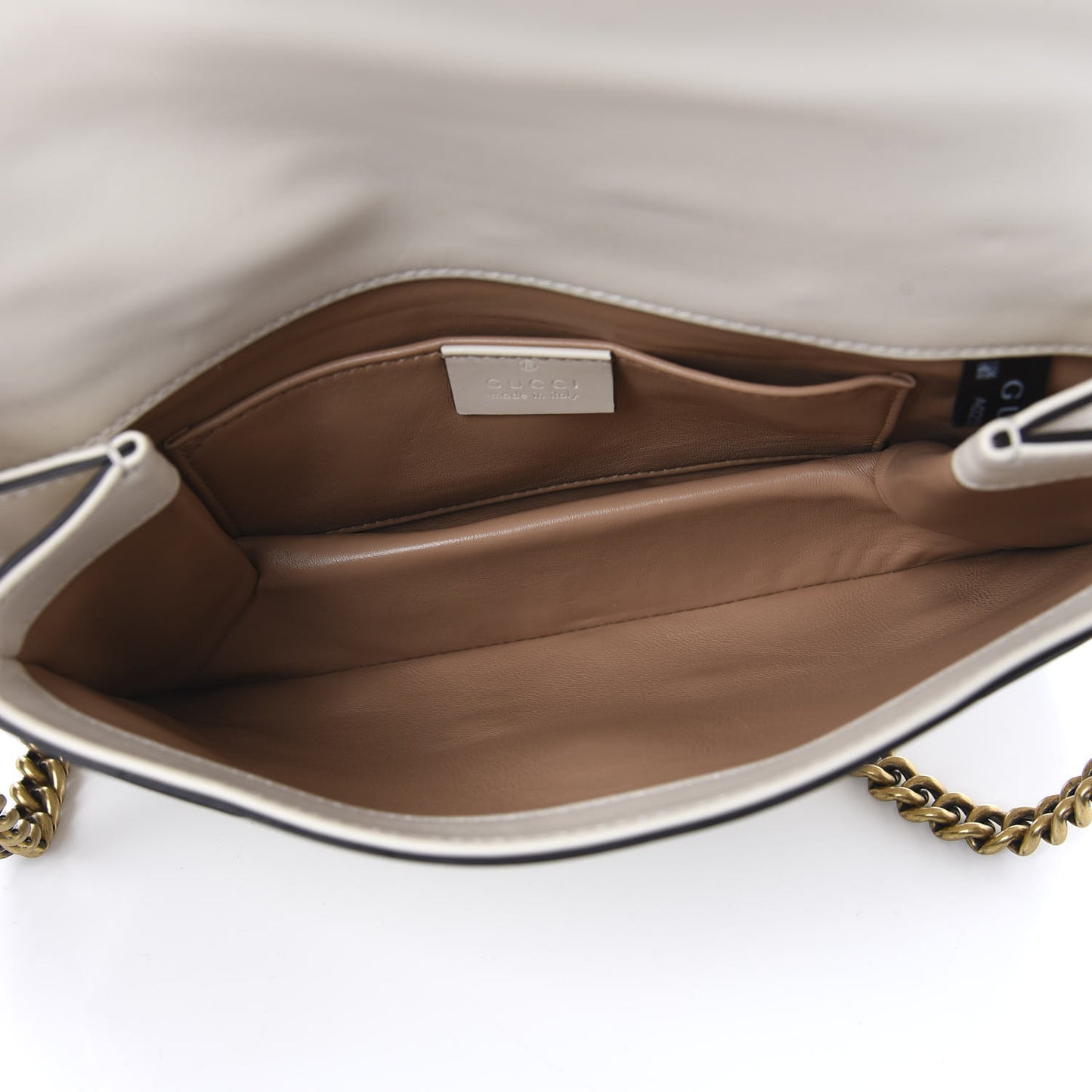 Nappa Pearl Studded Mini Queen Margaret Broadway Shoulder Bag Mystic White
