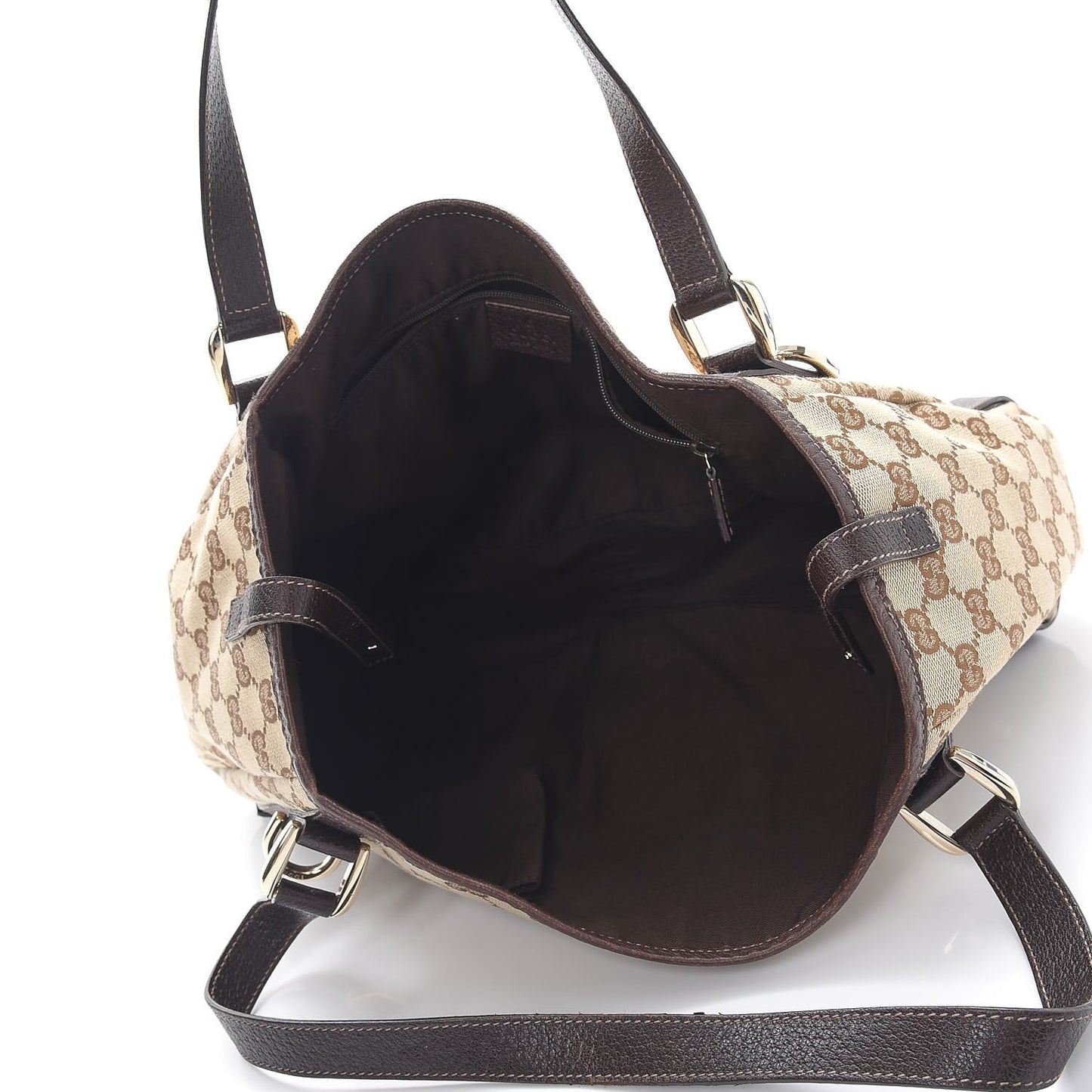 Monogram Medium Abbey Shoulder Bag Dark Brown