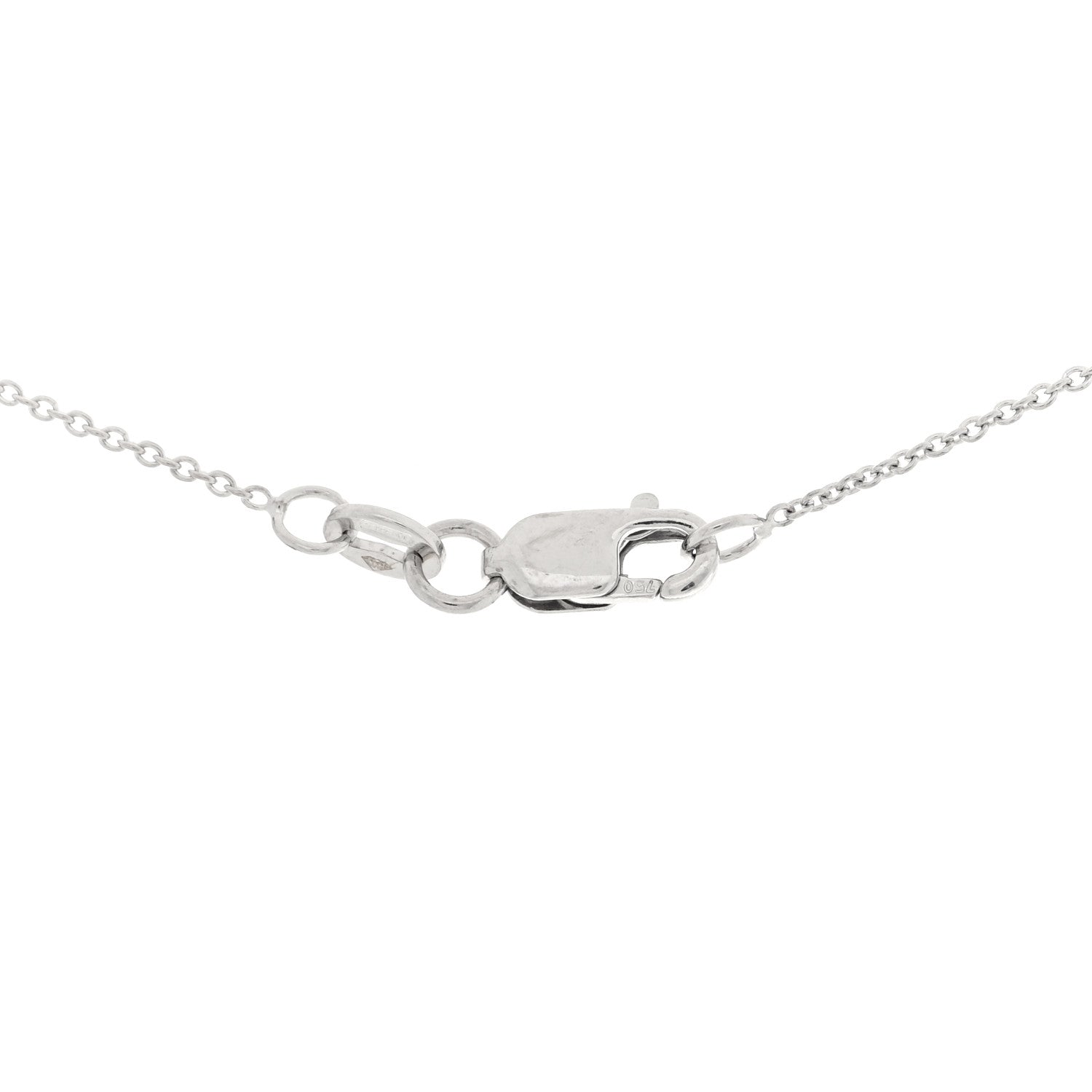 Roberto Coin 18K White Gold Diamond Love Letter K Pendant Necklace 4 of 4