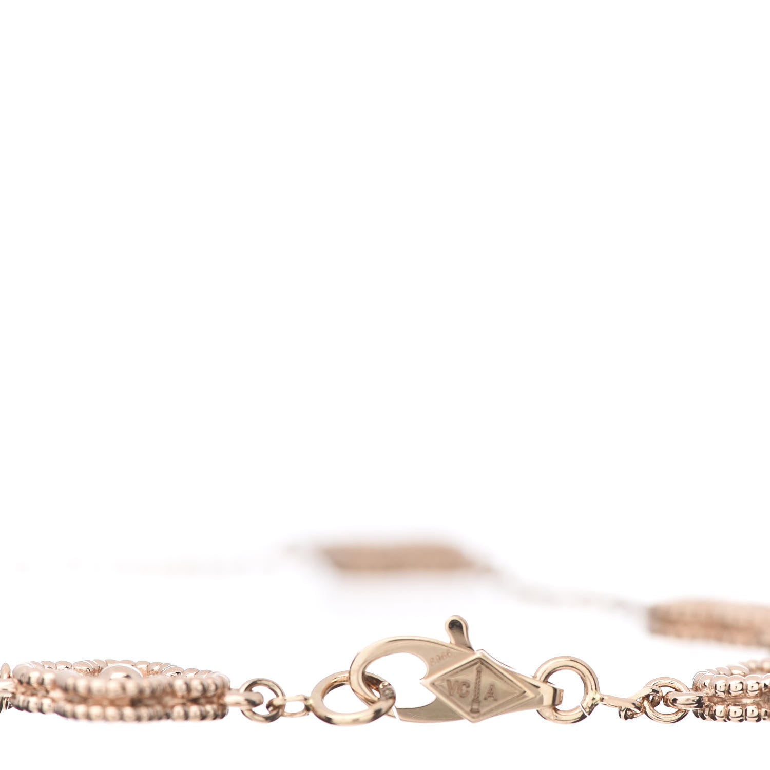 Van Cleef & Arpels 18K Rose Gold 6 Motifs Sweet Alhambra Bracelet 4 of 8