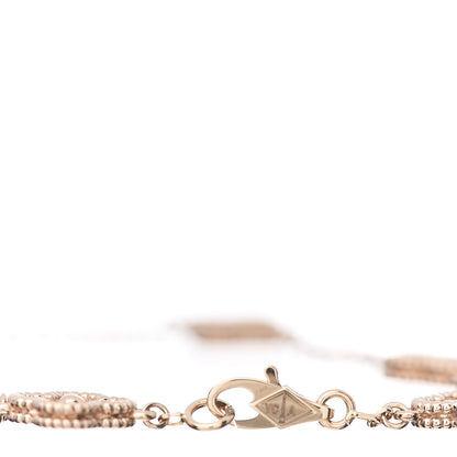Van Cleef & Arpels 18K Rose Gold 6 Motifs Sweet Alhambra Bracelet 4 of 8