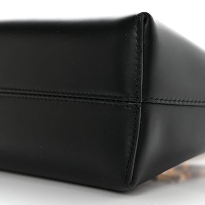 Fendi Vitello King Plexiglass Logo Embossed Mini By The Way Top Handle Boston Bag Black 10 of 10