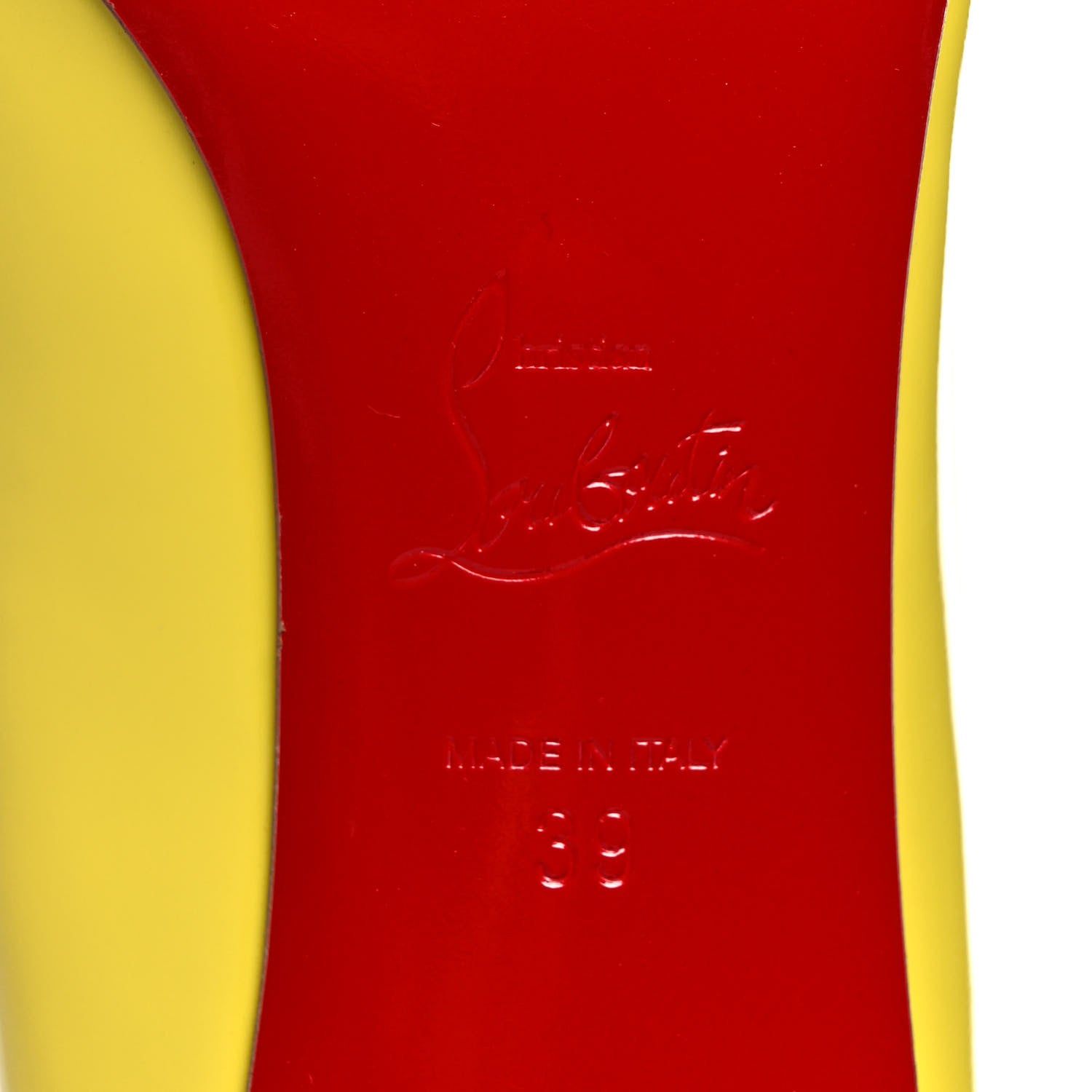 Christian Louboutin Patent Pigalle 85 Pumps 39 Citronade 6 of 8