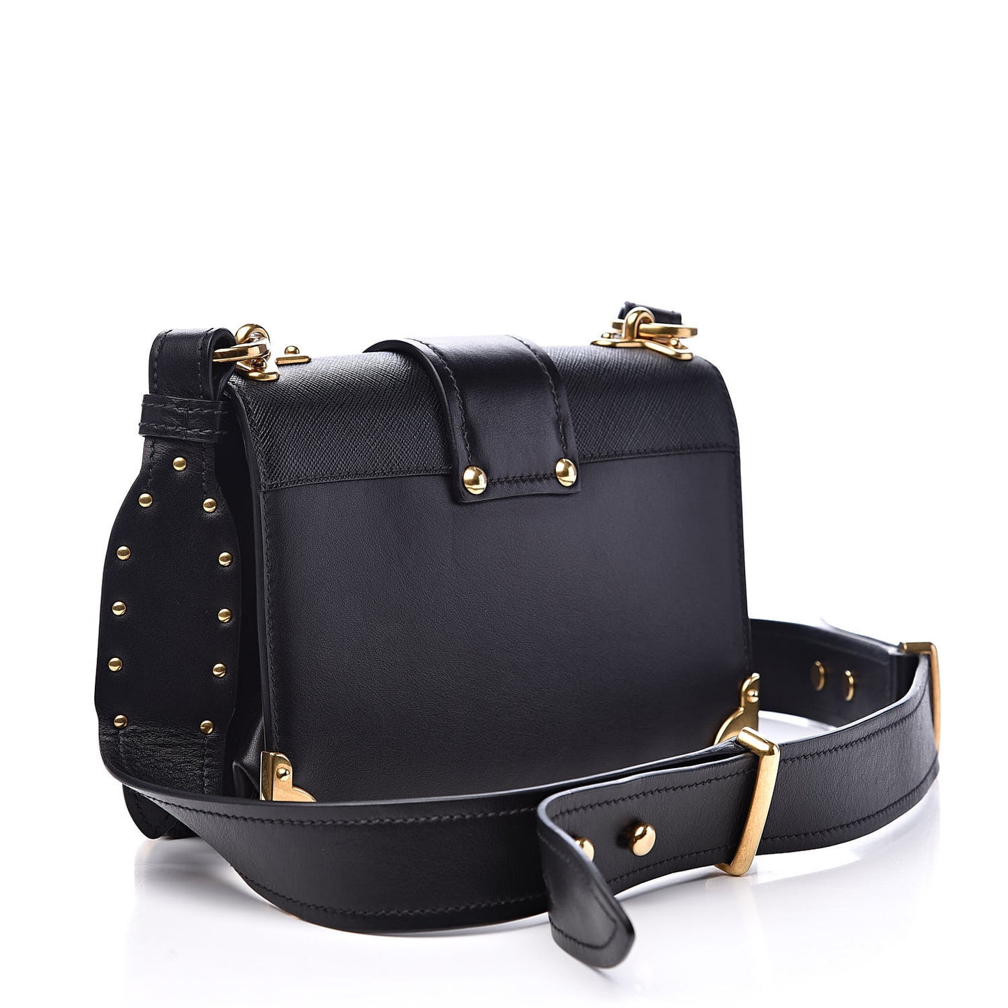 City Calf Saffiano Cahier Bag Black