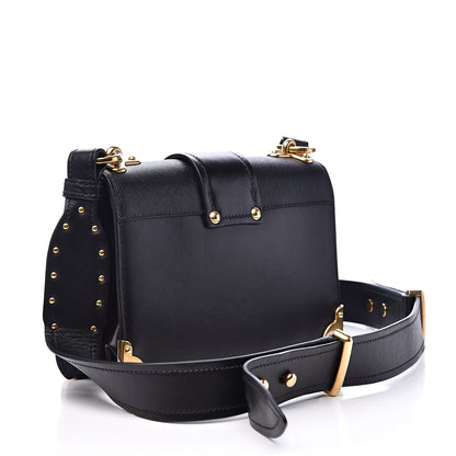 Prada City Calf Saffiano Cahier Bag Black 3 of 9