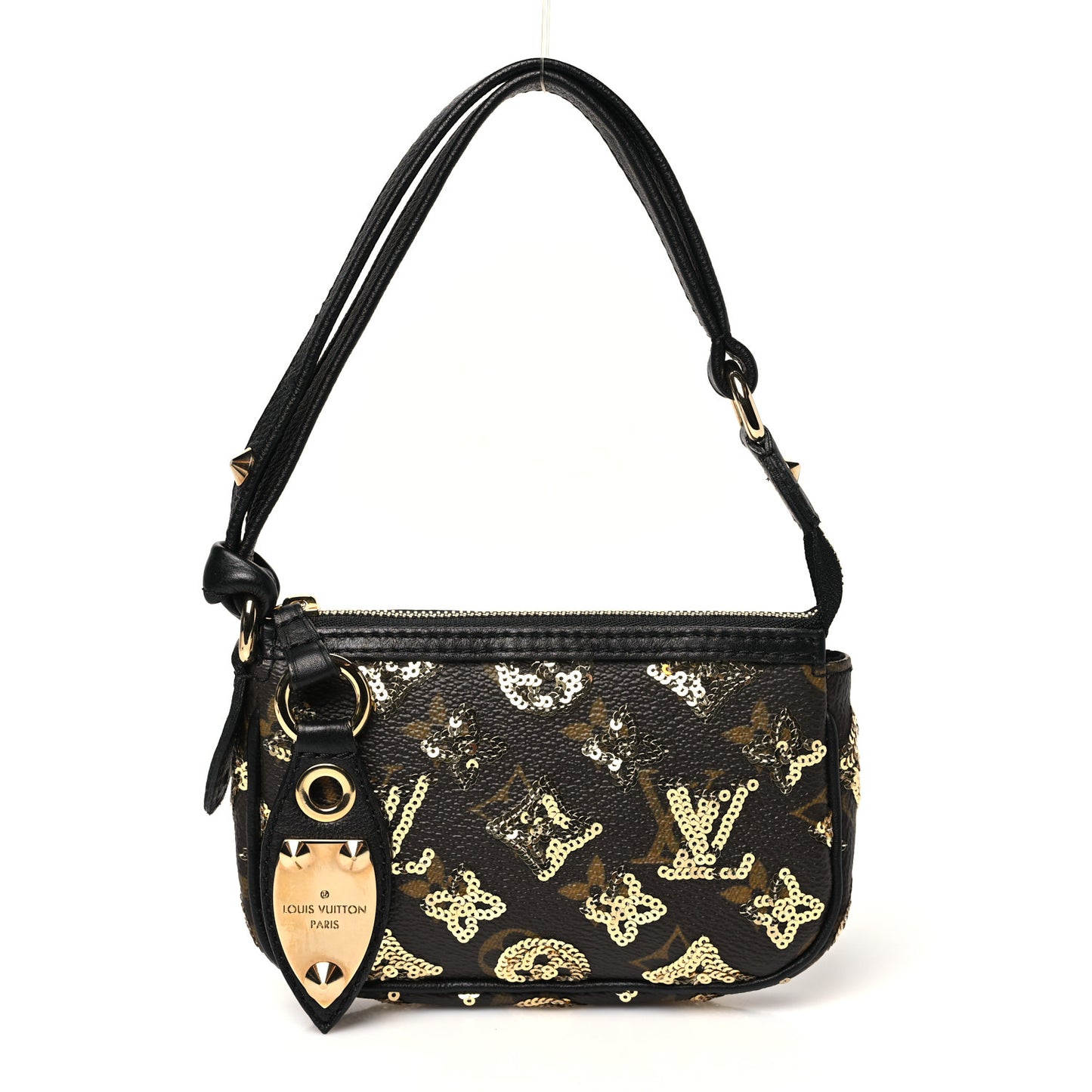 Monogram Sequins Eclipse Mini Pochette Gold