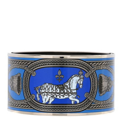 Hermes Enamel Printed Grand Apparat Extra Wide Bracelet 65 1 of 5