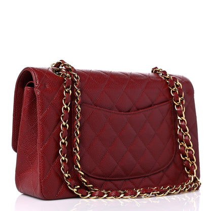 Chanel Caviar Quilted Medium Double Flap Bordeaux 2 of 10