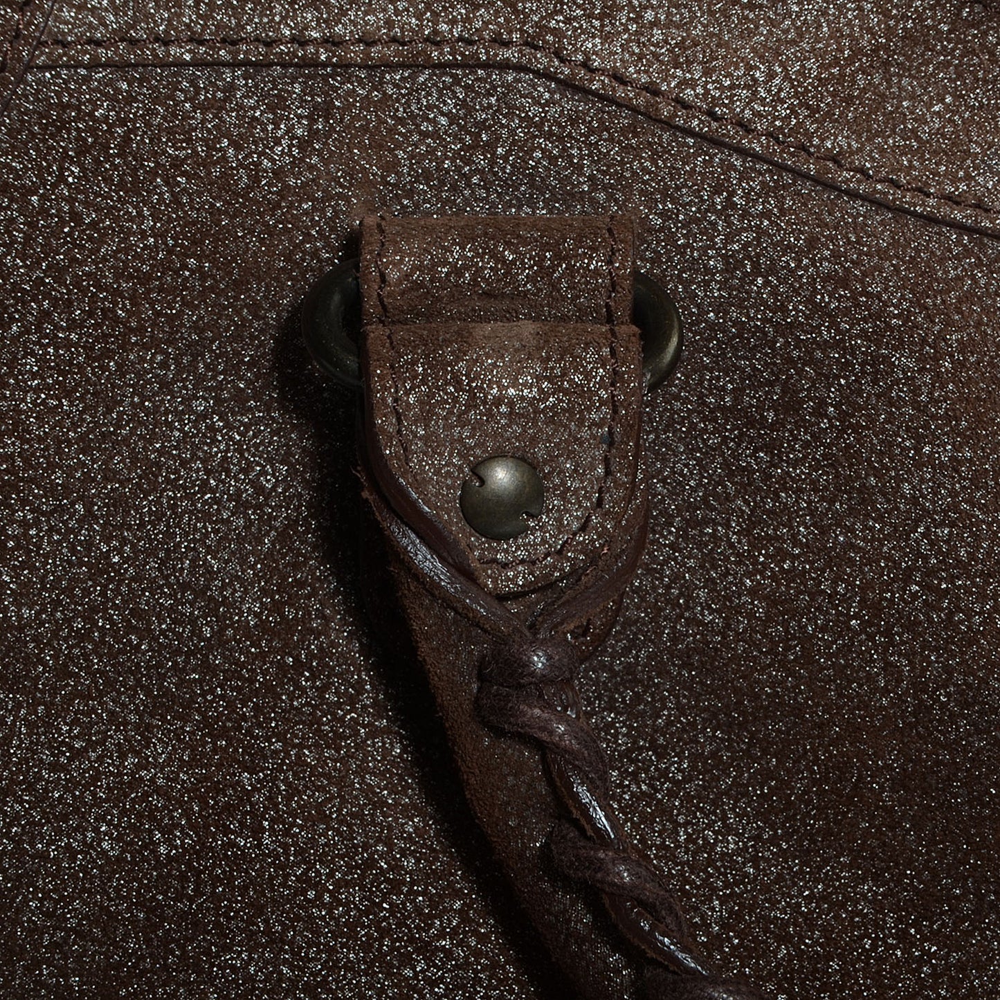 Metallic Craquele Calfskin Classic Hardware City Bronze