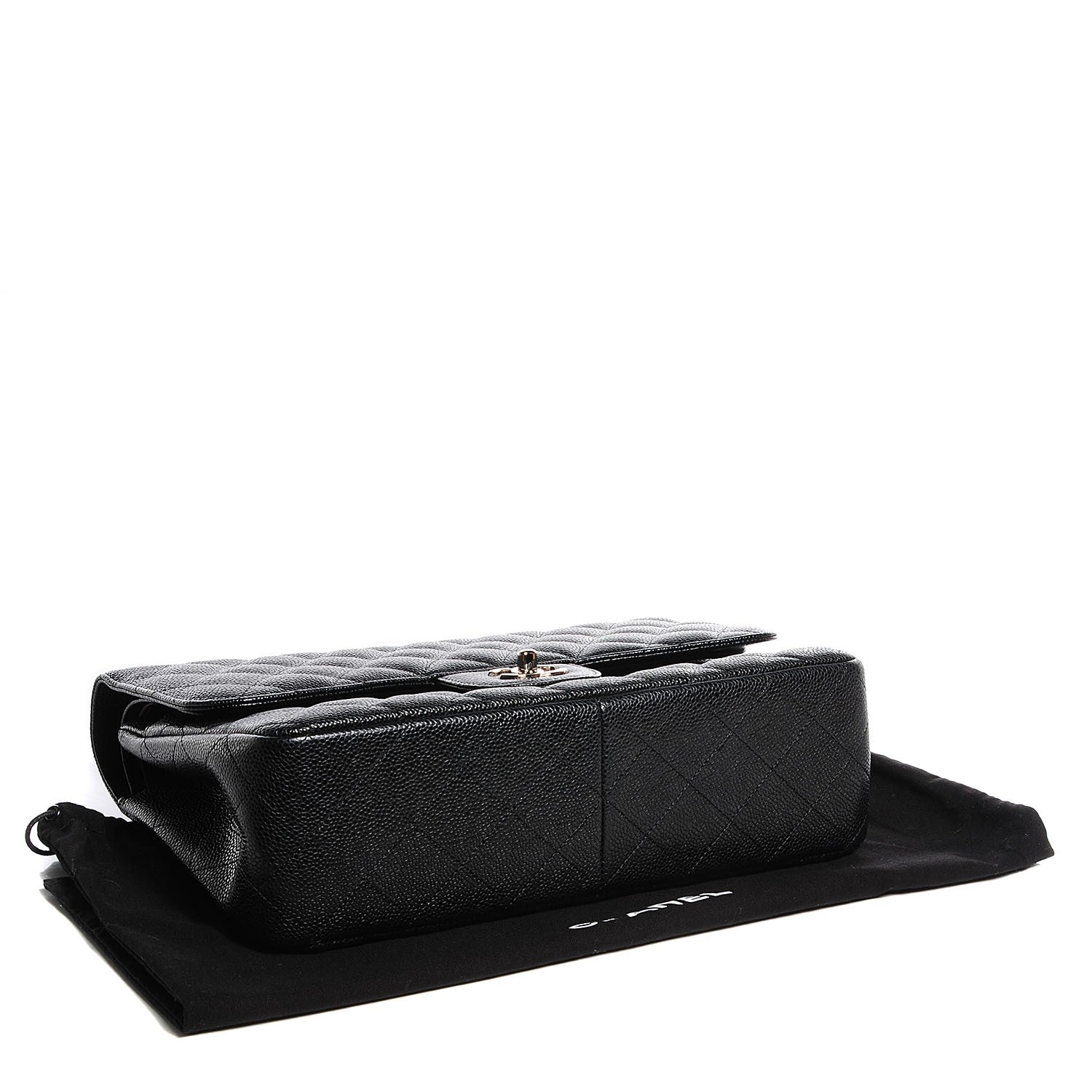 Chanel Caviar Quilted Jumbo Double Flap Black 4 of 8