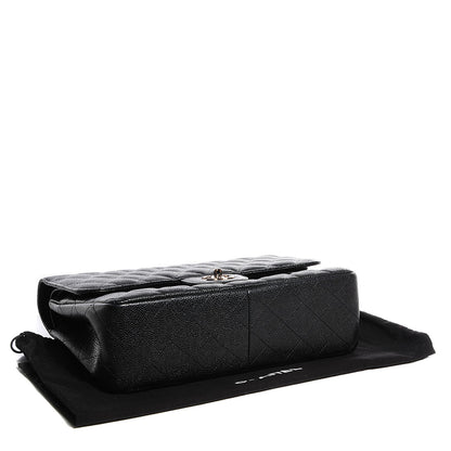 Chanel Caviar Quilted Jumbo Double Flap Black 4 of 8