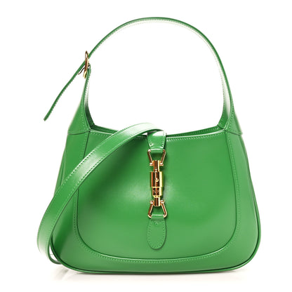 Gucci Boarded Dyana Lux Calfskin Small Jackie 1961 Hobo Spring Green 1 of 8
