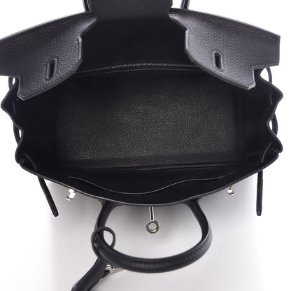 Hermes Togo Birkin 25 Black 7 of 10