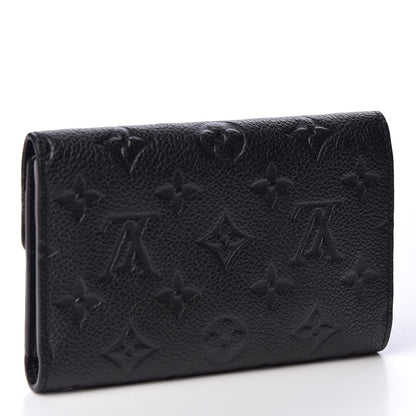 Louis Vuitton Empreinte Compact Curieuse Wallet Black 2 of 8