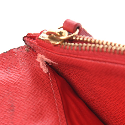 Louis Vuitton Damier Ebene Insolite Wallet Red 9 of 9