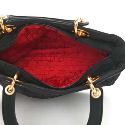 Christian Dior Nylon Cannage Medium Lady Dior Black 5 of 15