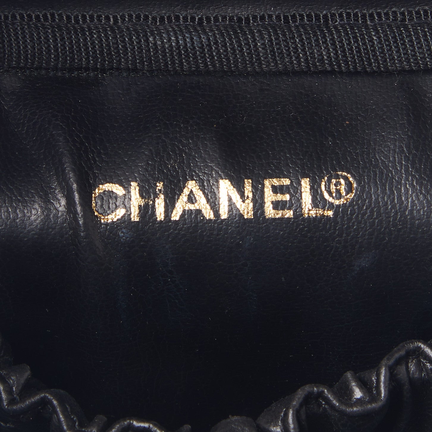 Chanel Calfskin Cosmetic Vanity Bag Black 7 of 8