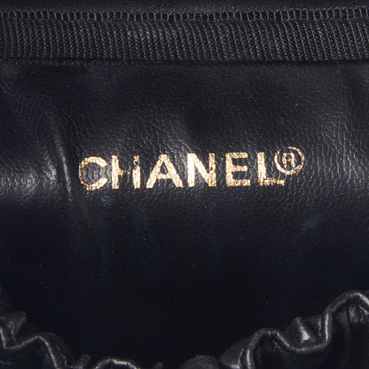 Chanel Calfskin Cosmetic Vanity Bag Black 7 of 8