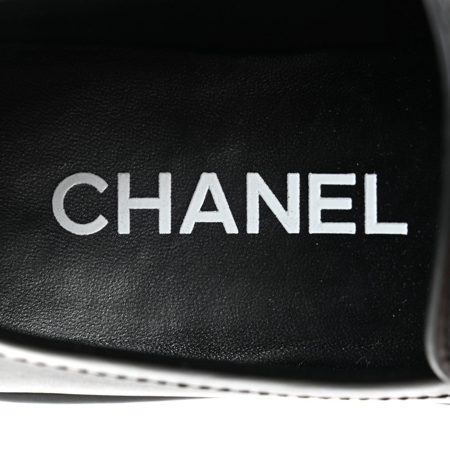 Chanel Calfskin CC Platform Loafers 35 Black 7 of 8