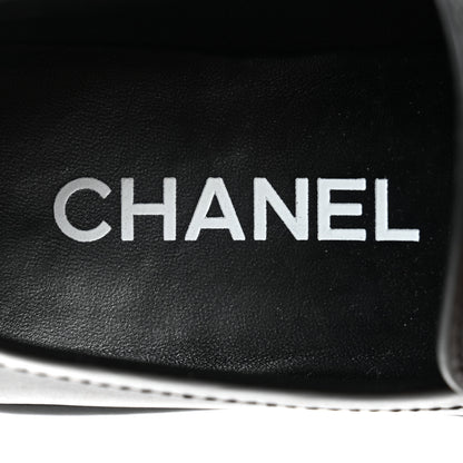 Chanel Calfskin CC Platform Loafers 35 Black 7 of 8