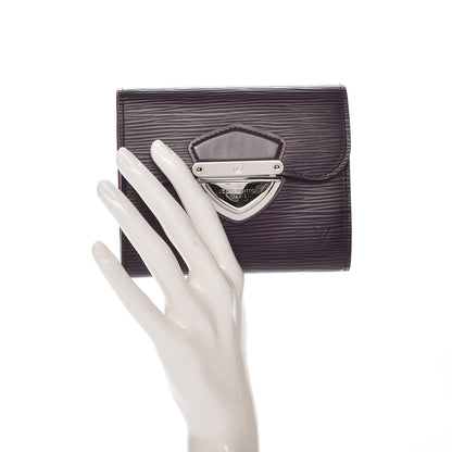 Louis Vuitton Epi Joey Wallet Cassis 2 of 9