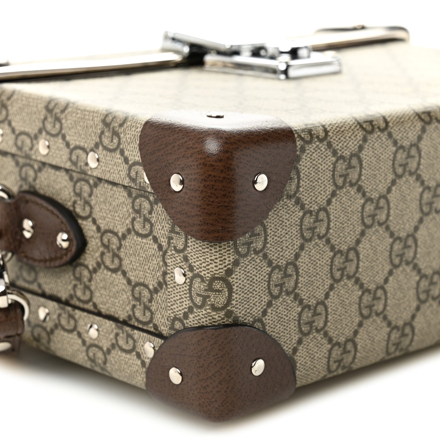 GG Supreme Monogram Globe-Trotter Beauty Case Brown