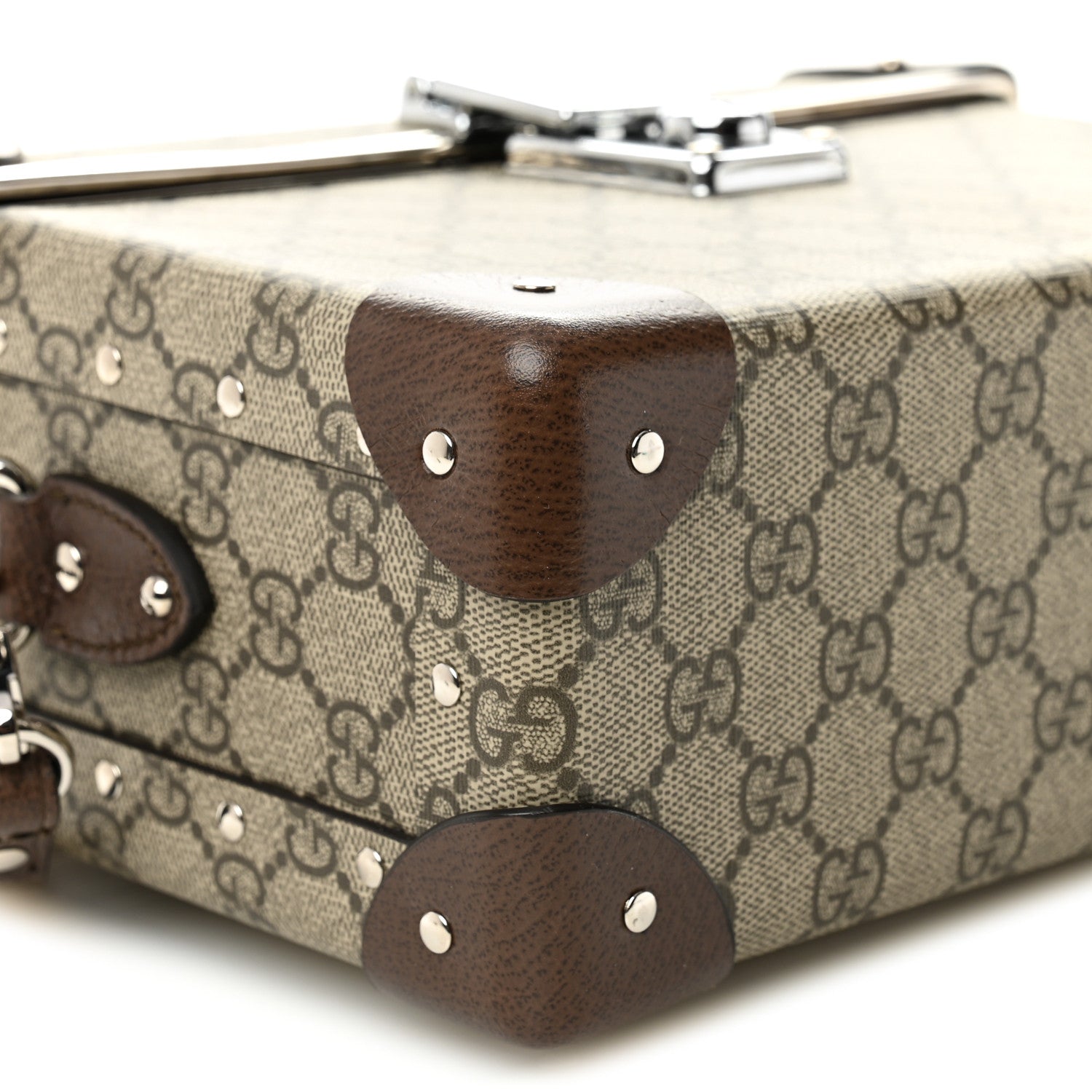 Gucci GG Supreme Monogram Globe-Trotter Beauty Case Brown 9 of 10