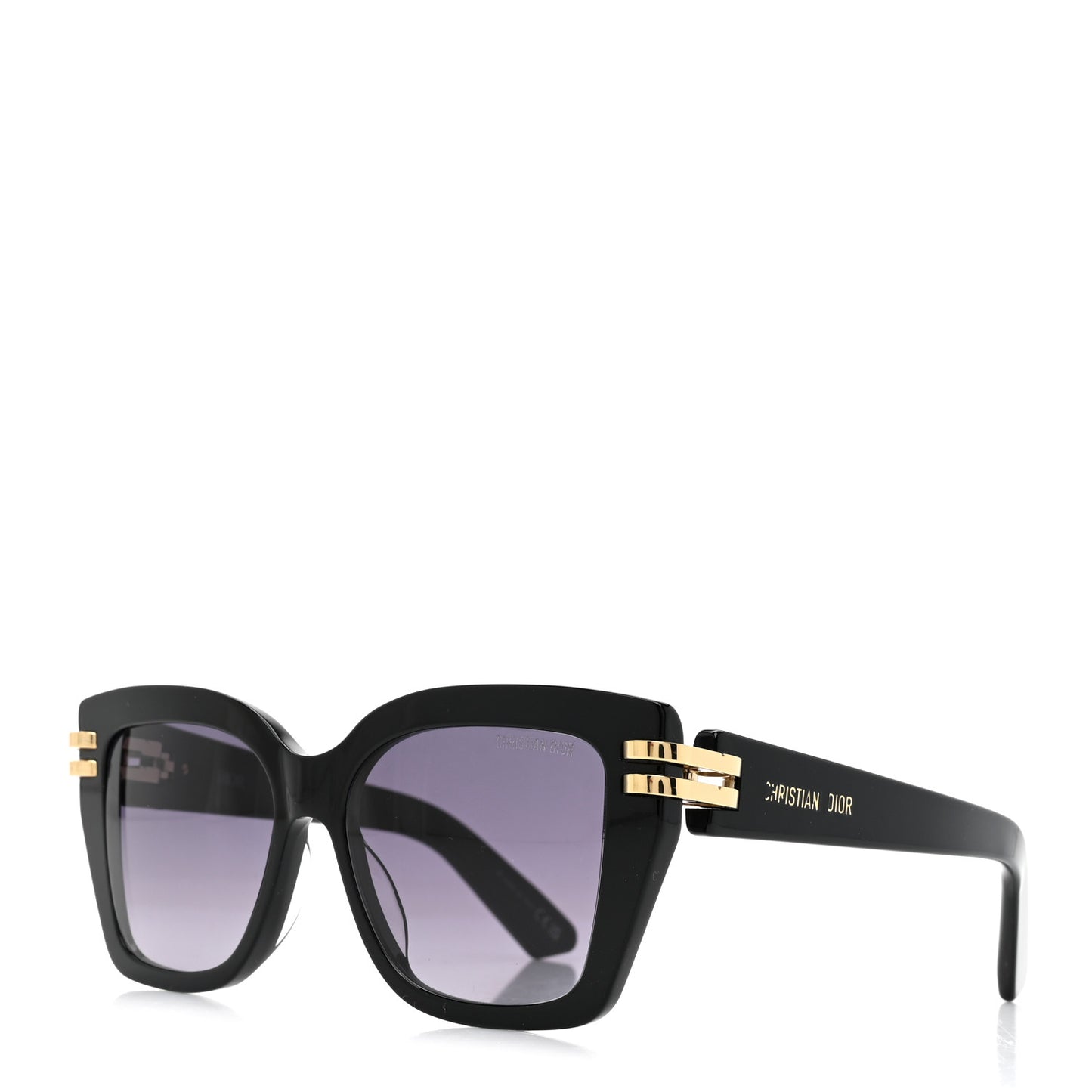 Acetate CDior S1I Square Sunglasses Black