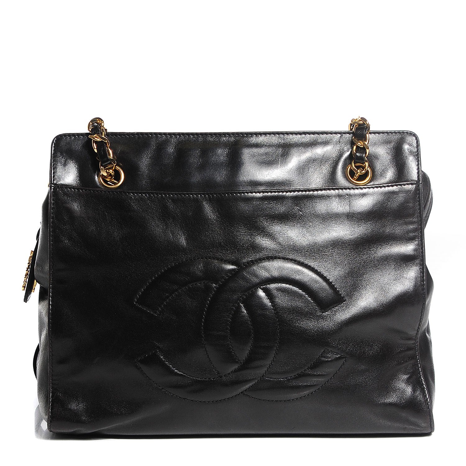 Chanel Lambskin CC Shoulder Bag Black 1 of 8